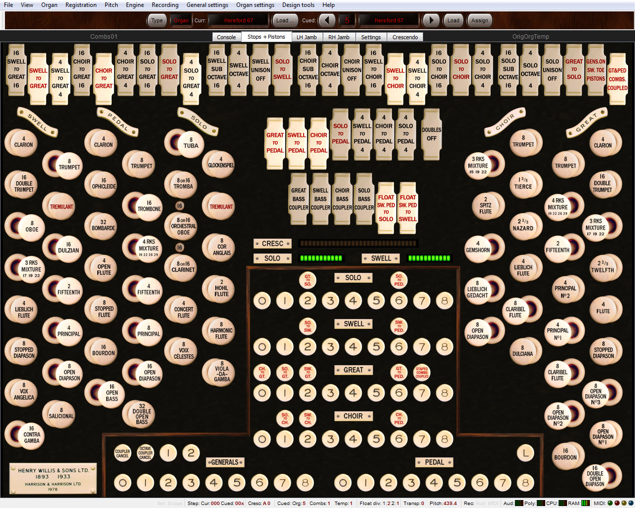 Hereford cathedral father willis organ 1892 (HW5 - download only)